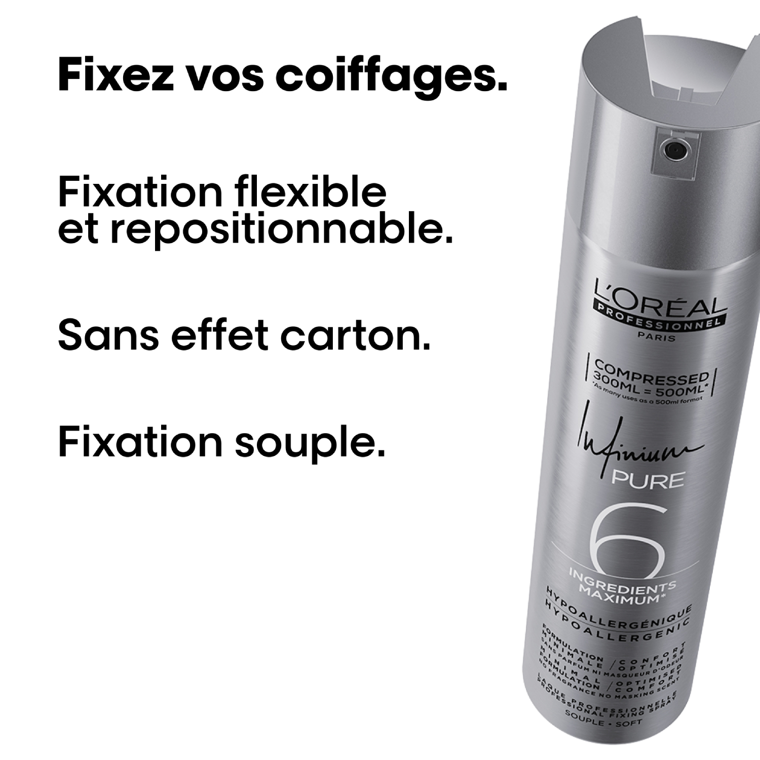 Laque Infinium Pure Souple L'Oral Professionnel 300 ML