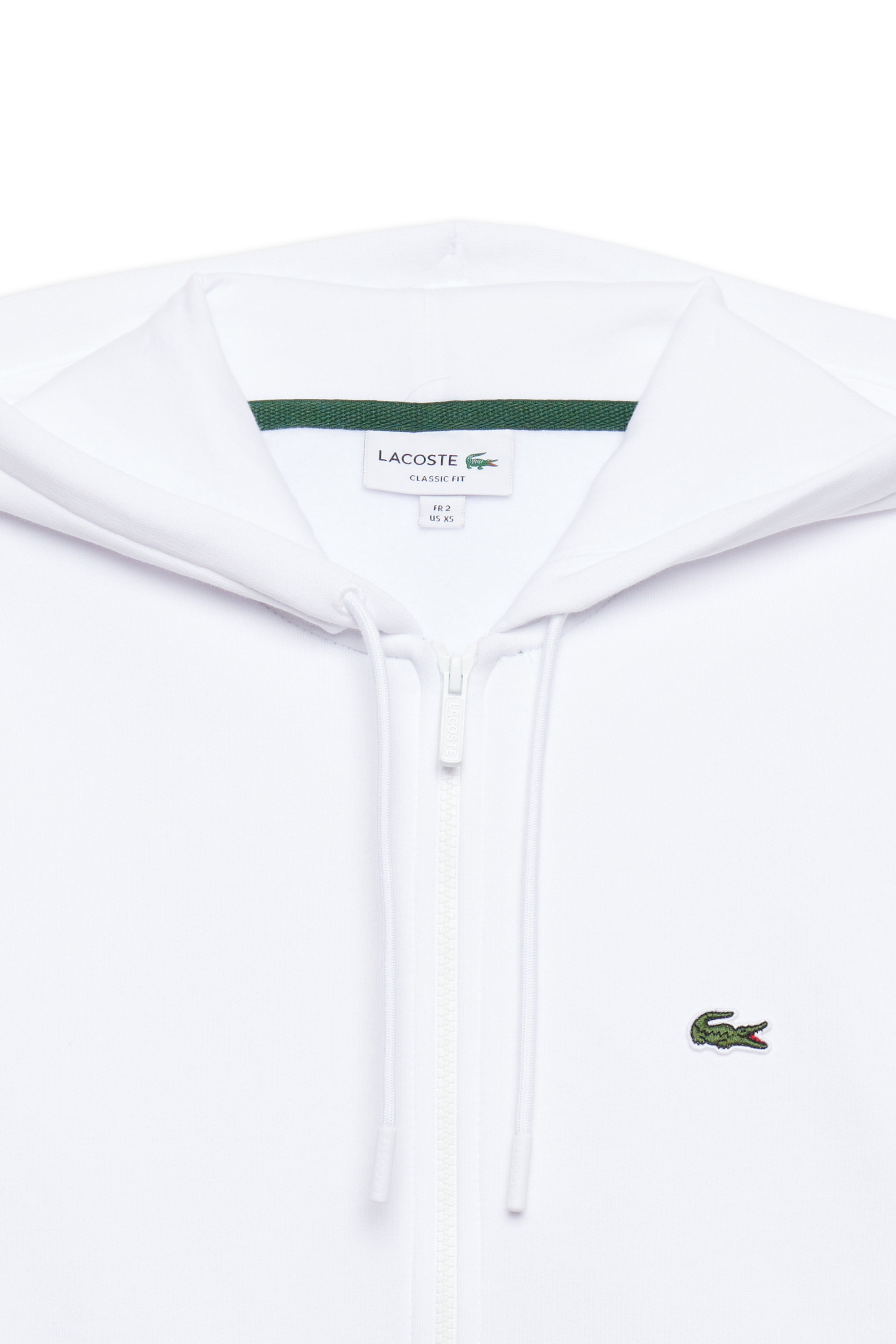 LACOSTE Sweat zippé Blanc