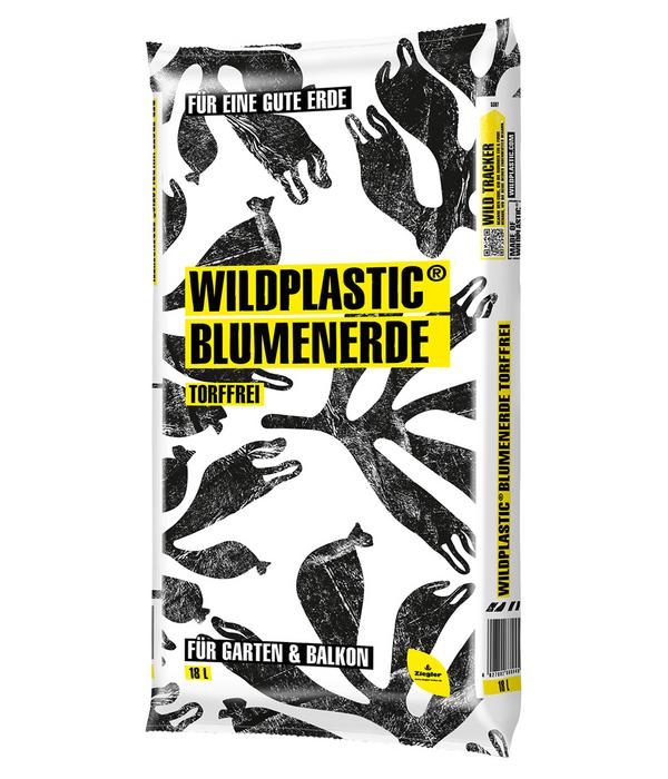 WILDPLASTIC® Blumenerde, torffrei, 18 l