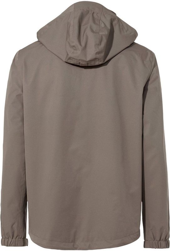 VAUDE - Escape - Regenjas - Donkerbeige - Gerecycled Materiaal, Verstelbare Capuchon, Licht Gevoerd