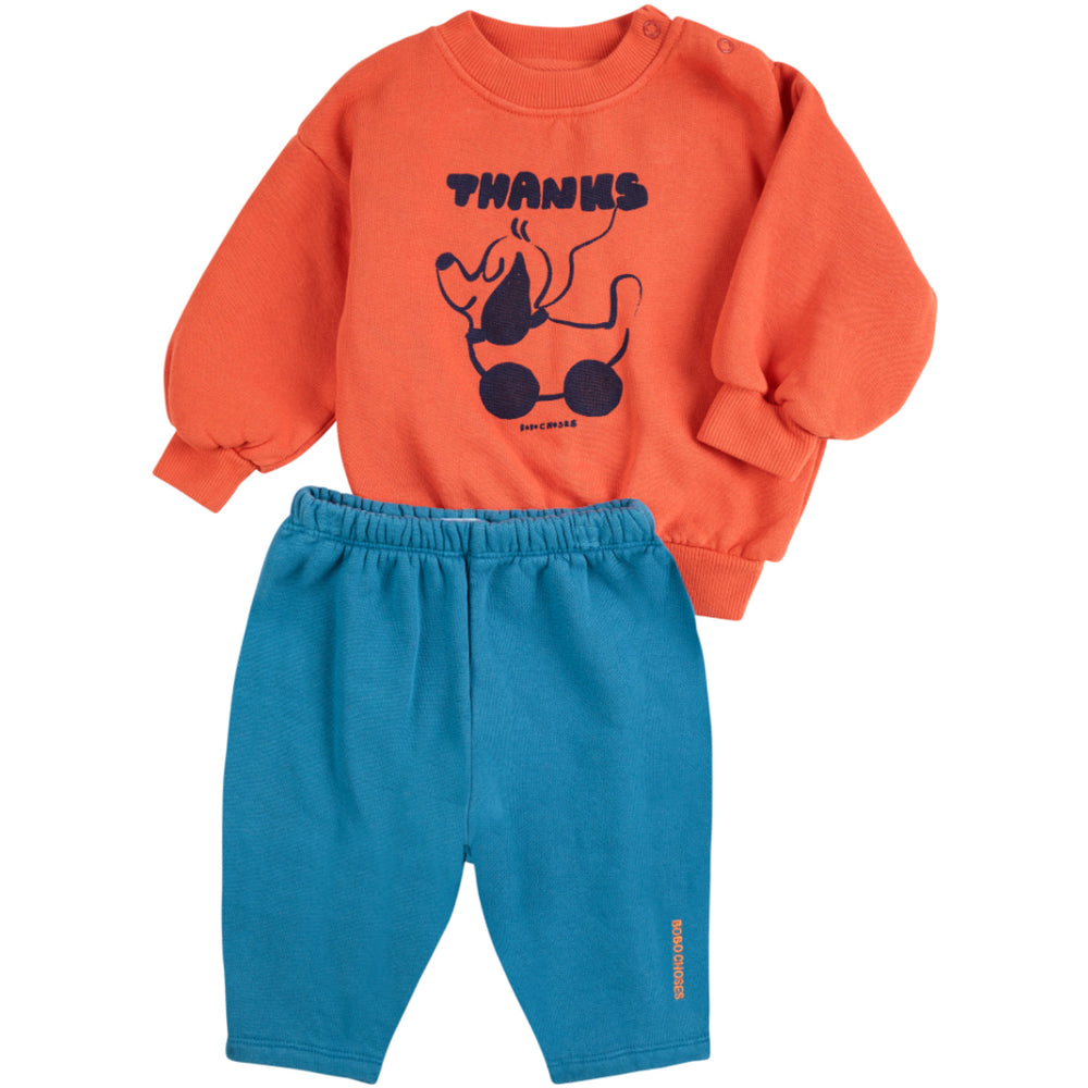 Køb Bobo Choses Orange Rolling Dog Fleece Sæt