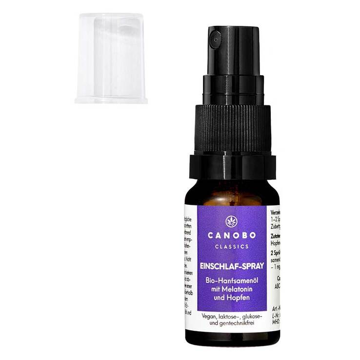 Canobo Bio-Hanfsamenöl Einschlaf-Spray Hopf. / Mela., 10 ml