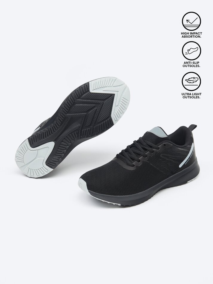 Tênis de corrida técnico para meninas - Preto