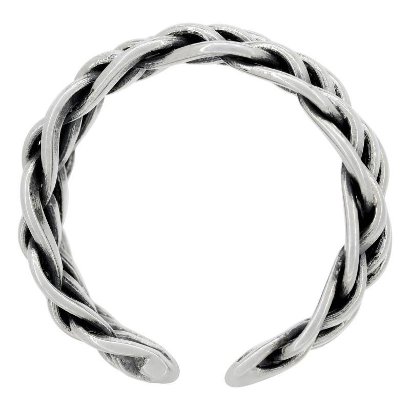 Bague ajustable Homme Argent 