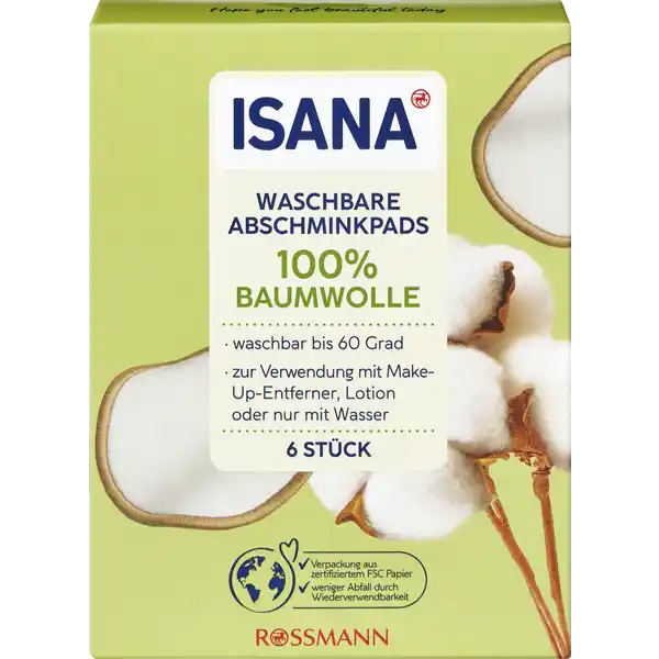 6er Set waschbare Abschminkpads