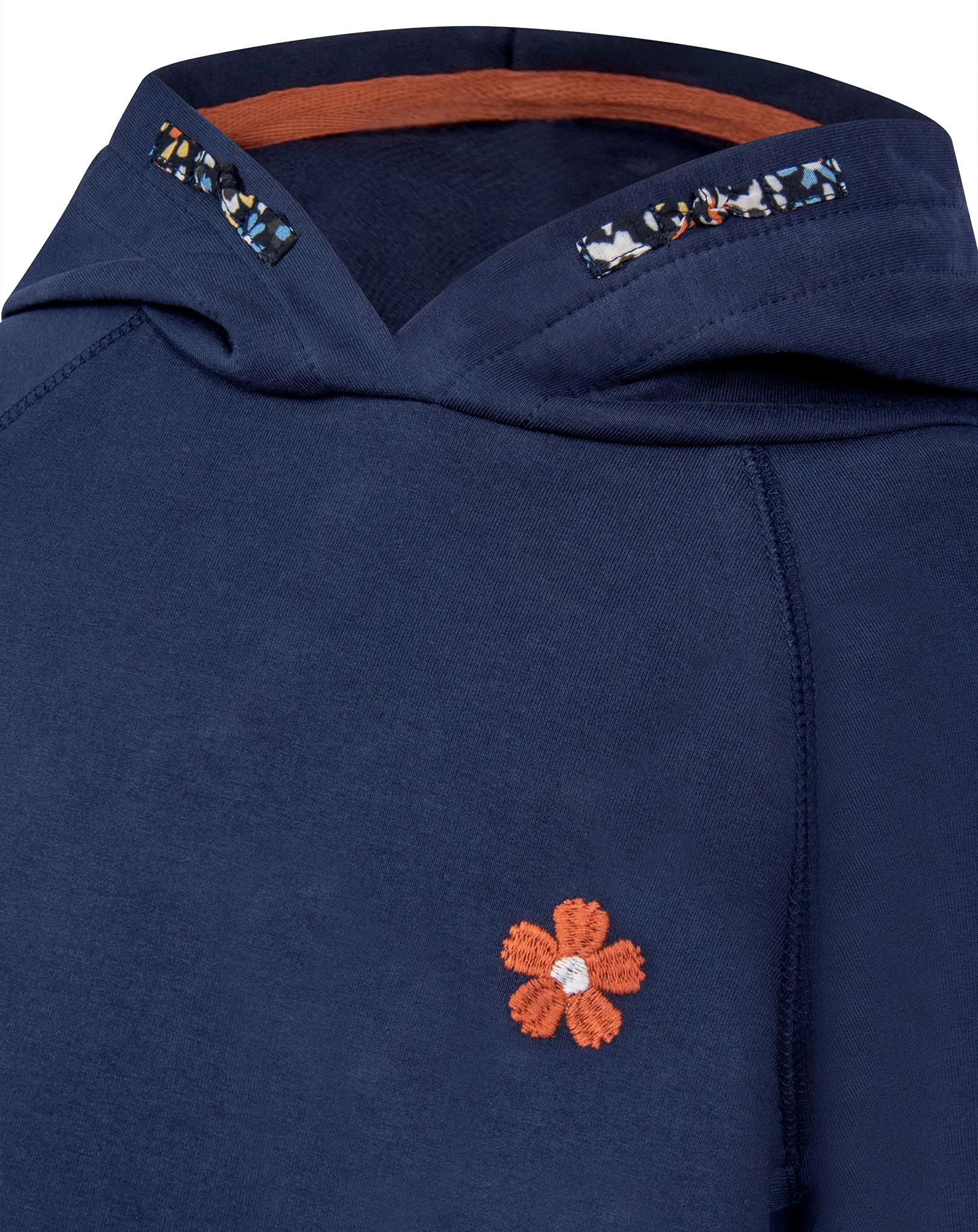 Sweatkleid FLORA mit Kapuze in navy