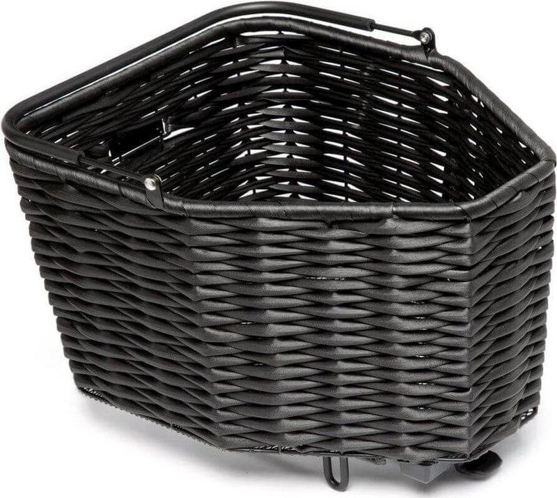Cortina - Mand Family Sevilla AVS - Fietsmand - Imitatie Wicker - Zwart