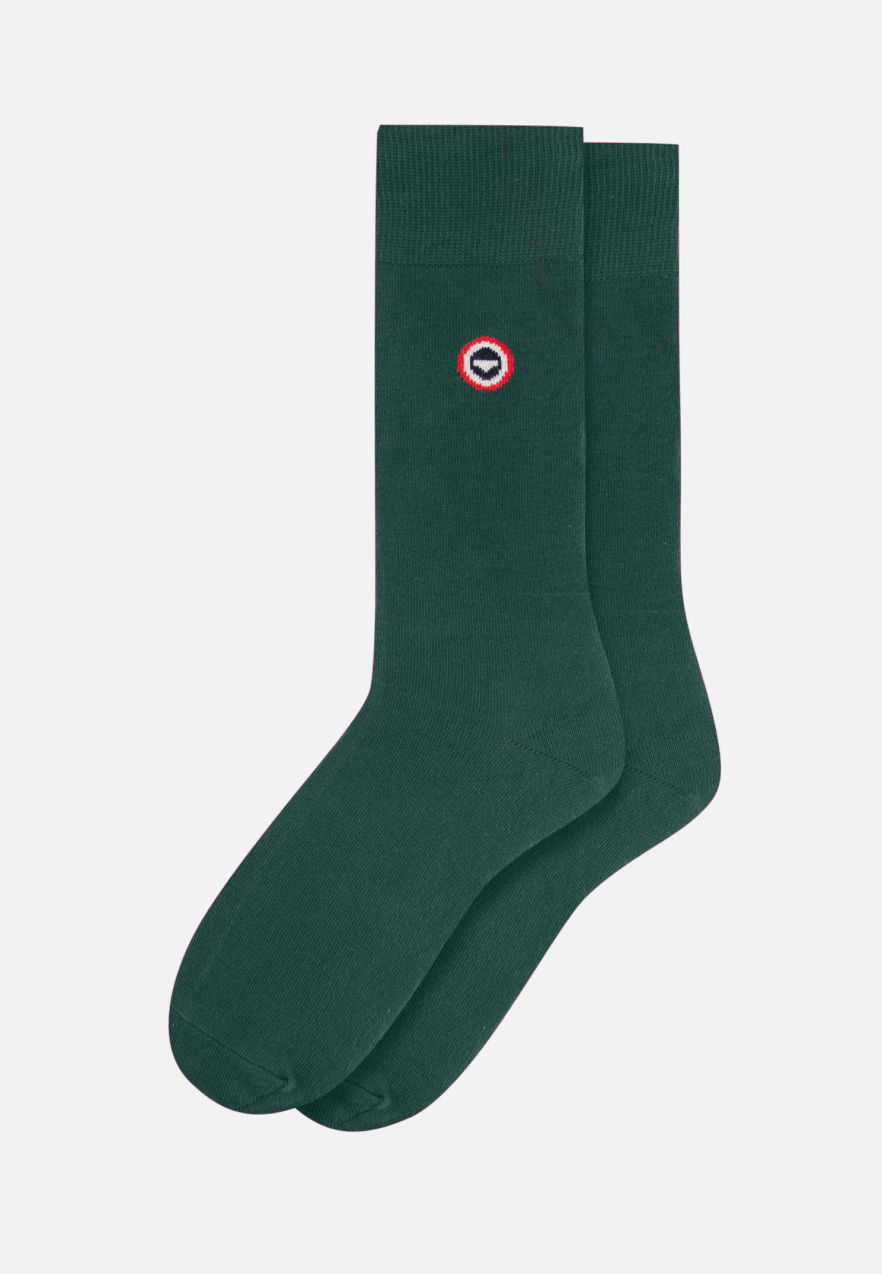 Chaussettes mi-hautes-Lucas Uni Epicea
