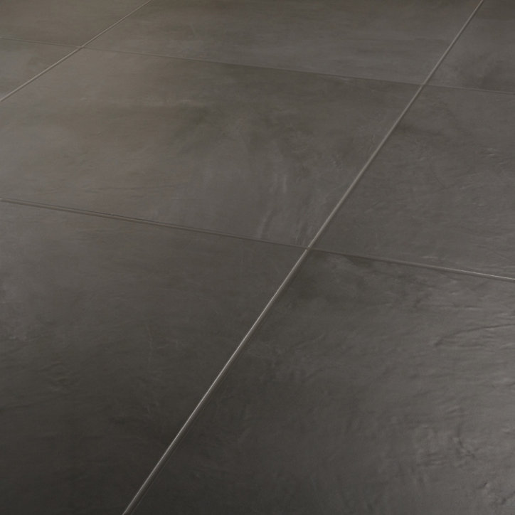 Carrelage sol anthracite 60 x 60 cm Floated