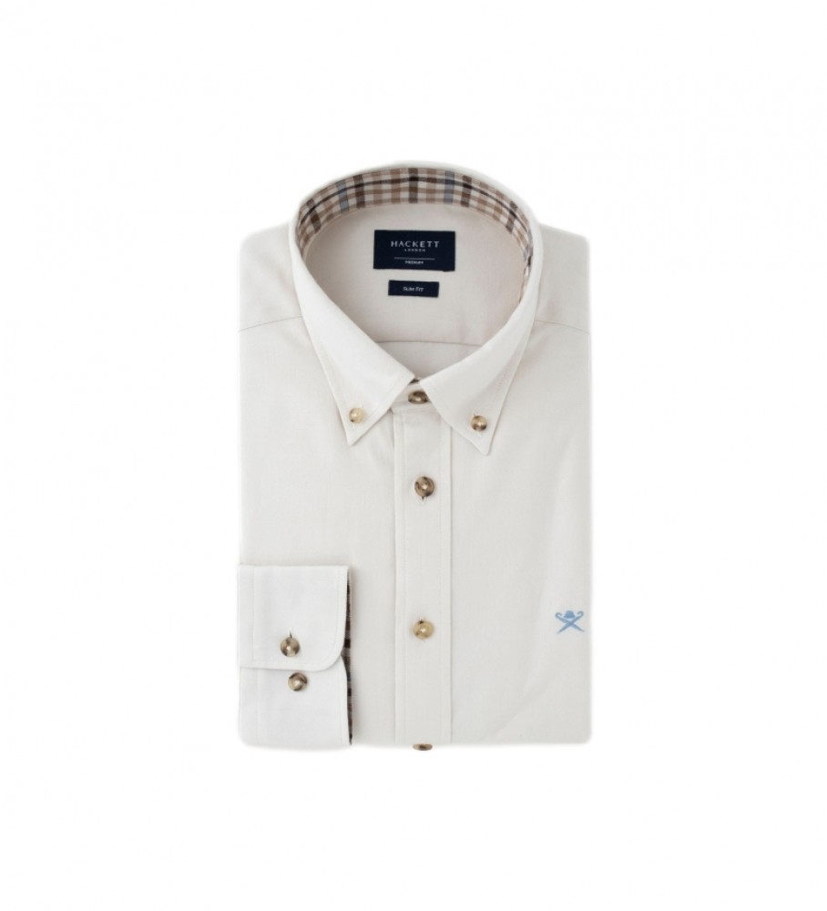 Camisa de flanela Hackett com detalhes brancos