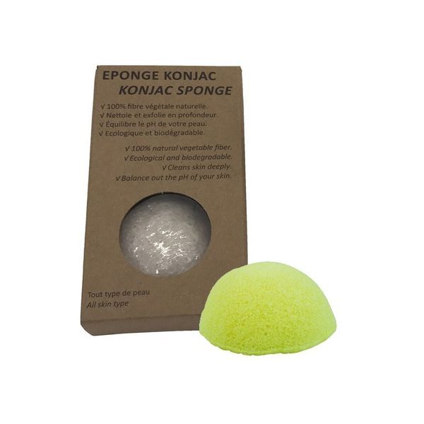 Nature Et Partage Esponja de Limão Konjac, Cuidados com a Pele 100 g