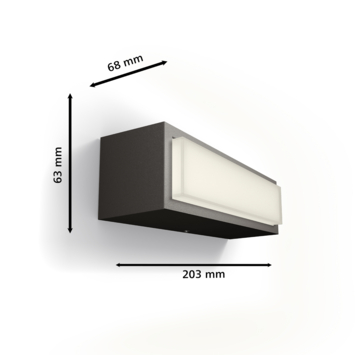 Philips wandlamp buiten Stratosphere