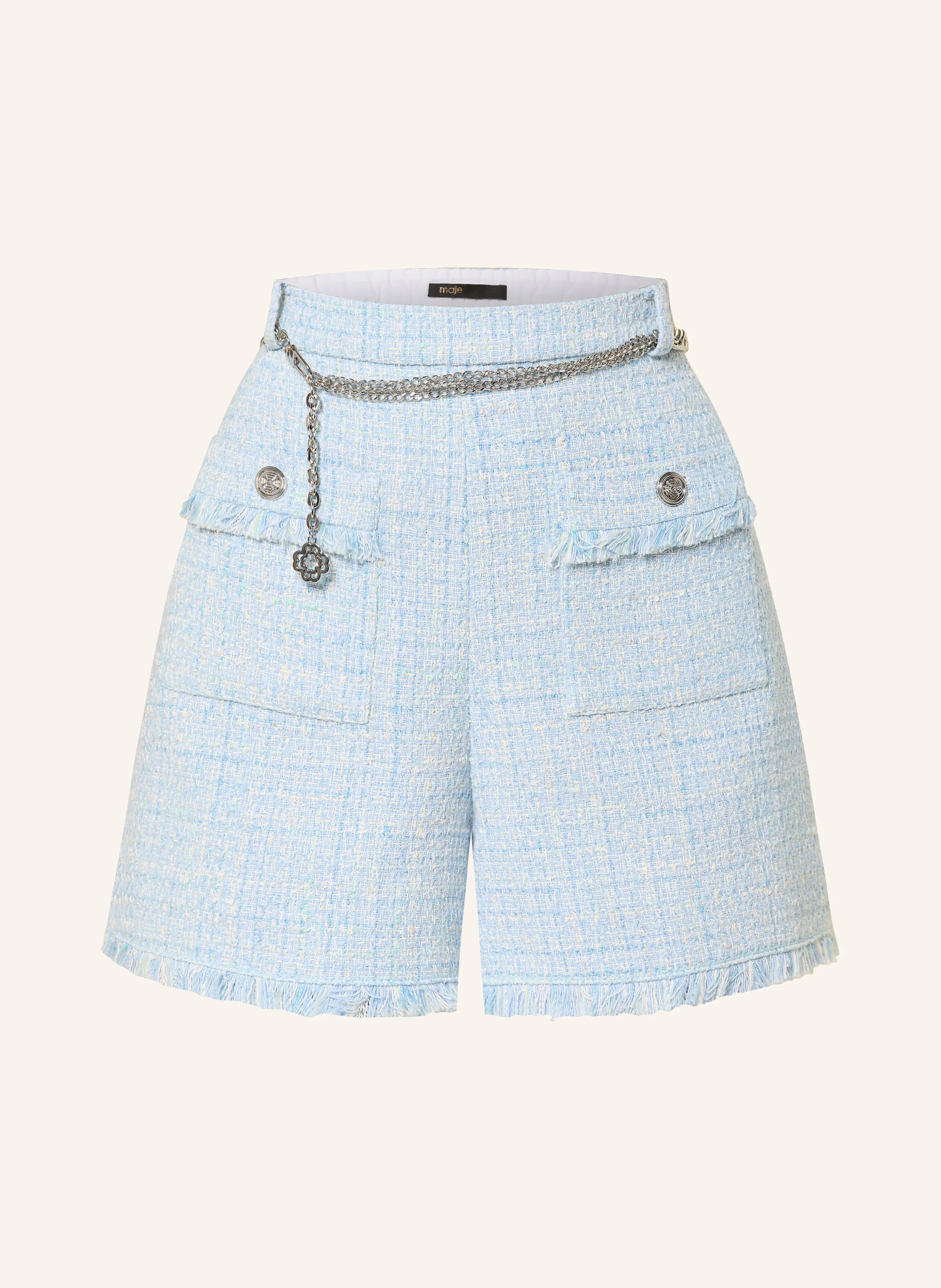 maje Tweed-Shorts mit Glitzergarn
