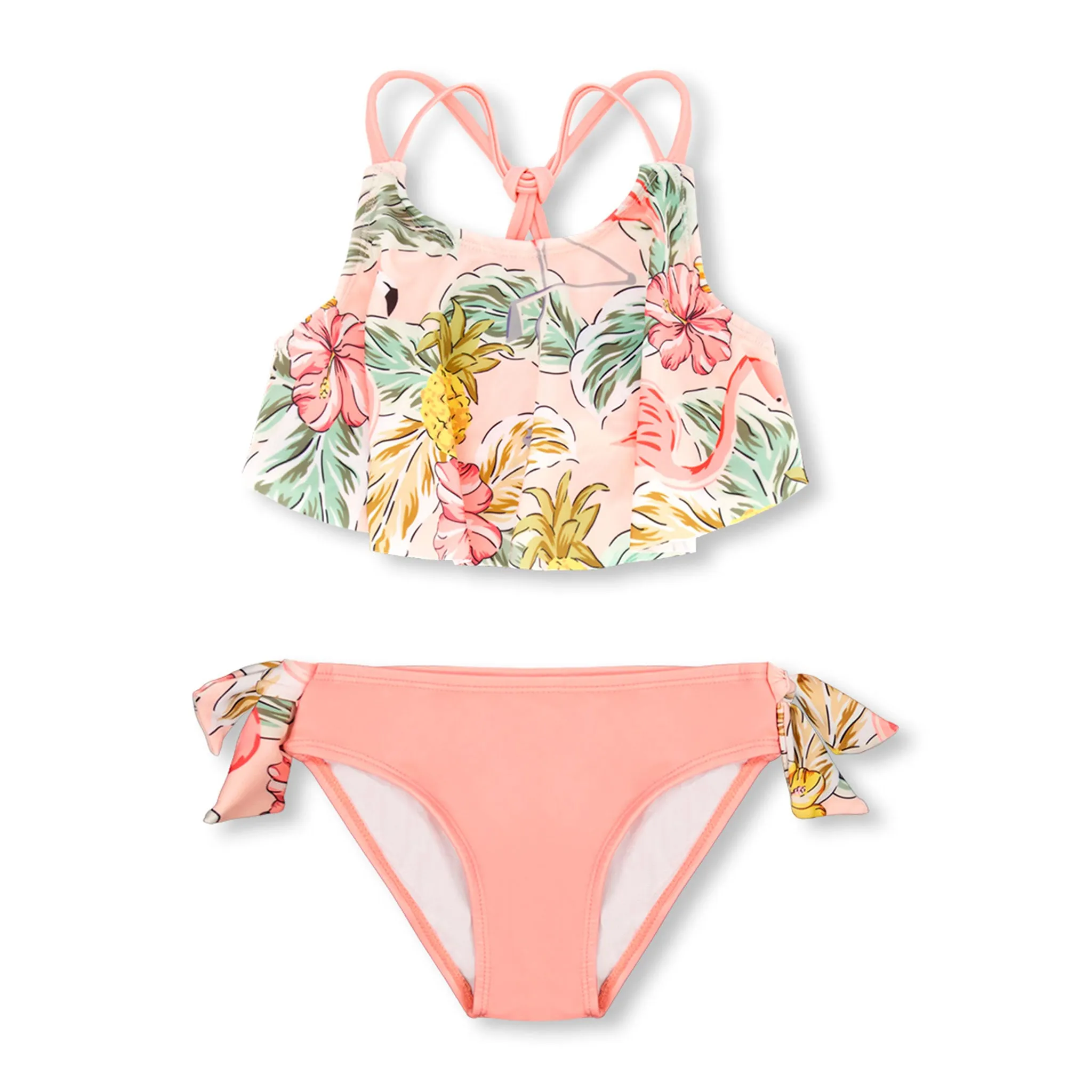 Deux par Deux Bikini UV Flamant Rose 7-12ans