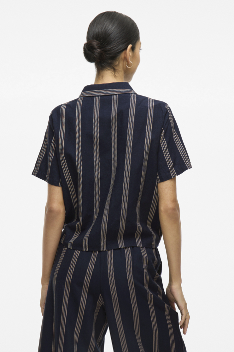 Vila blauwe dames blouse