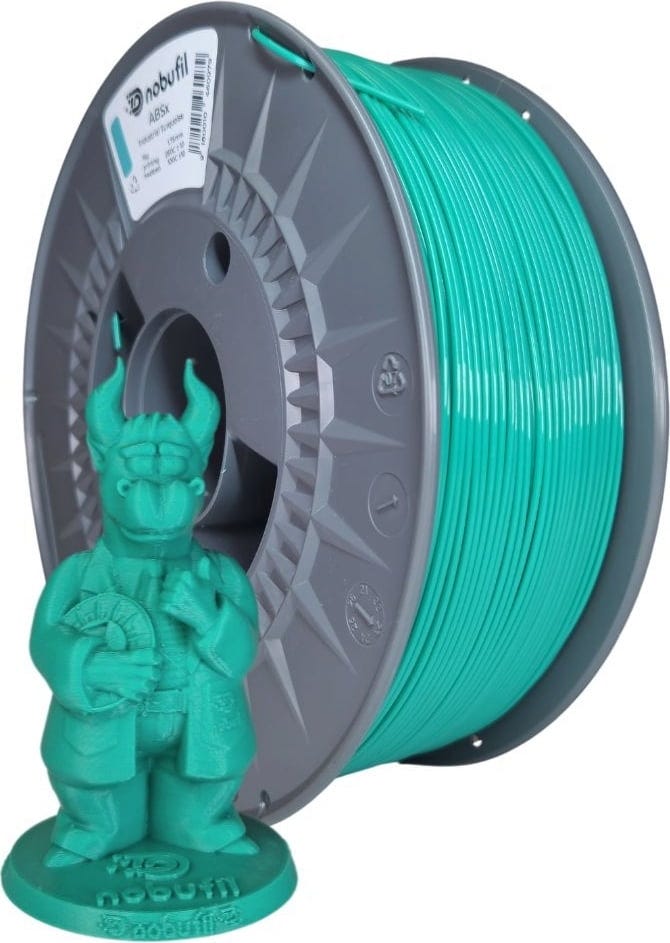 Nobufil  ABSx Industrial Turquoise, 1,75 mm / 1000 g    ABS Filament aus recycelten Kunststoffen
