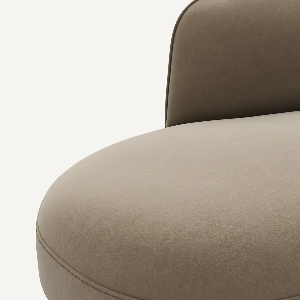 AM.PM<br>Sofá de canto em veludo, design Rosebury E.Gallina
