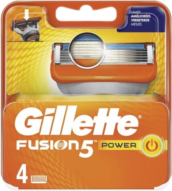 Gillette Fusion Power - Scheermesjes/Navulmesjes - 4 Stuks