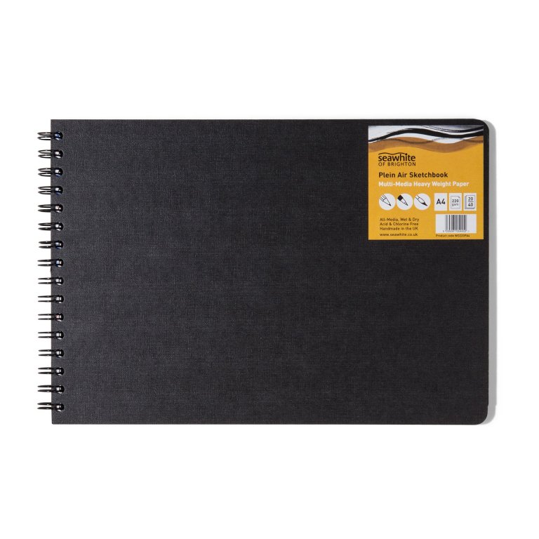 Seawhite Aquarellbuch Hardcover weiß 220 g/m²