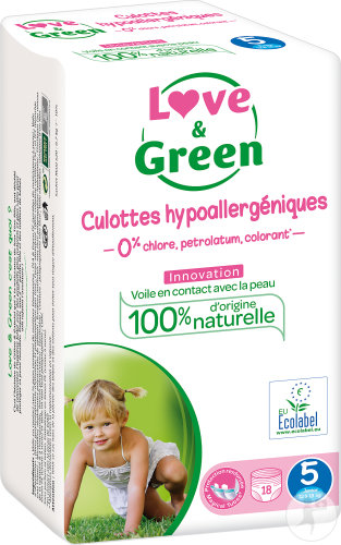 Love&Green Culottes Écollabellisées Et Hypoallergéniques Magical Tubes Junior Taille 5 Pièces 18