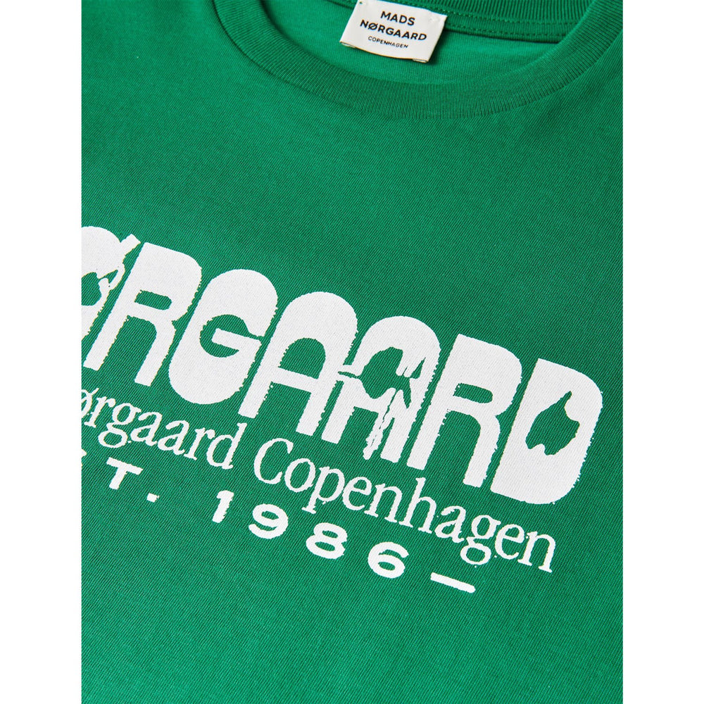 Køb Mads Nørgaard Verdant Green Printed T-shirt Thorlino T-shirt
