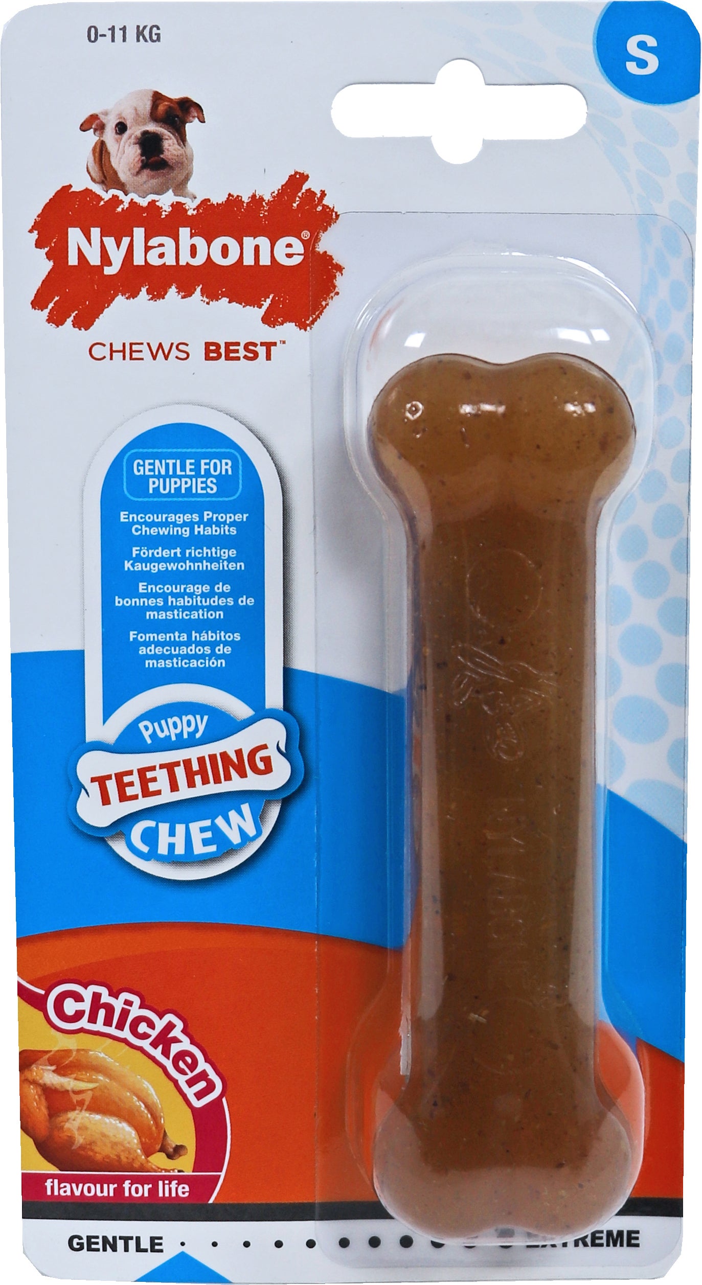 Nylabone hondenspeelgoed Teething Chew kip puppy S