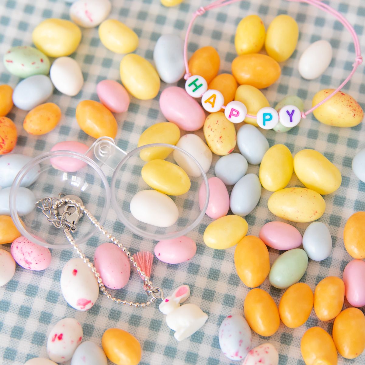 Bracelet lapin d'amour Litchi