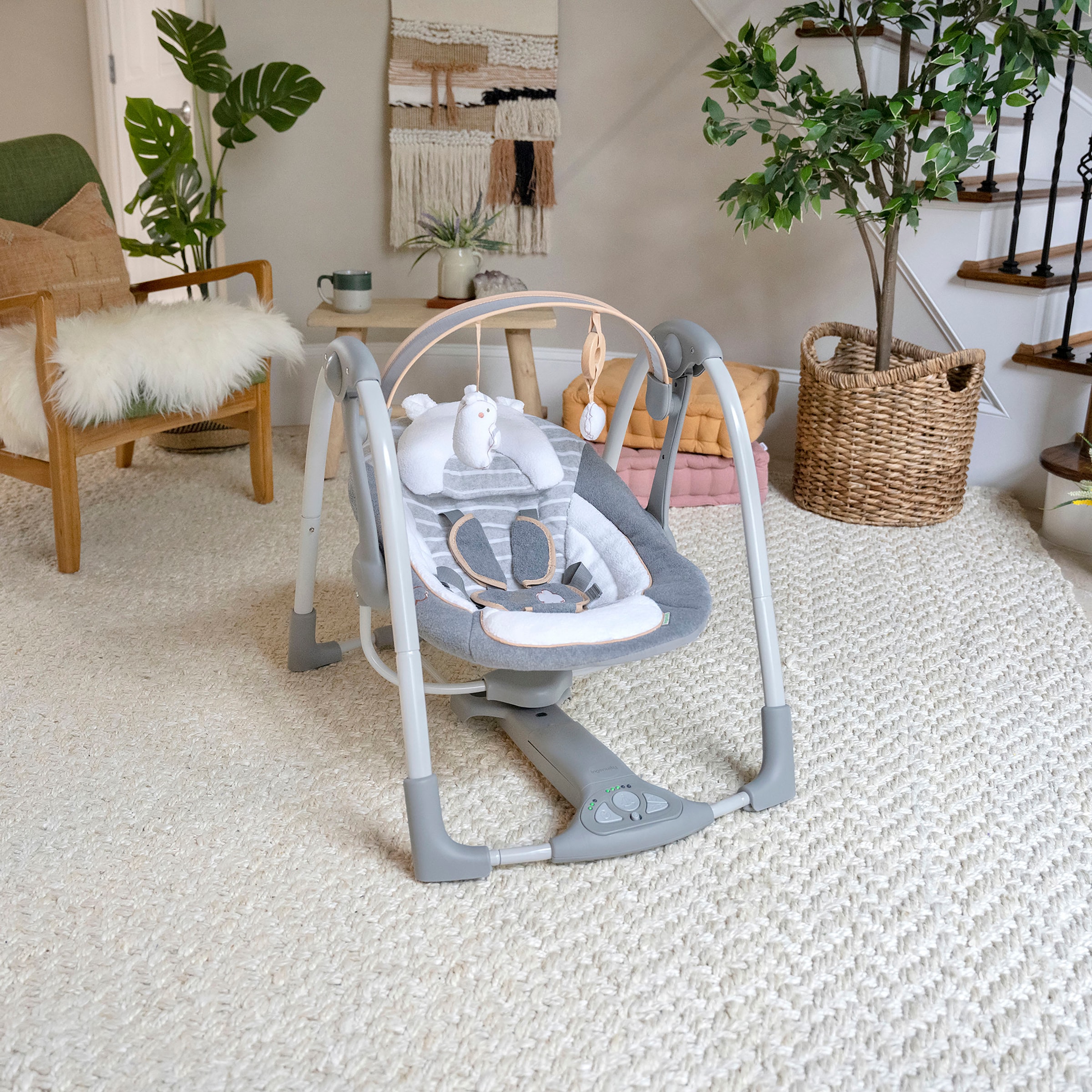 ingenuity Babyschaukel »Swing'n' Go, Bella Teddy« bis 9 kg tragbar