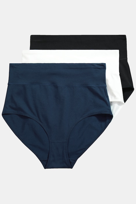 Maxi-Slips, 3er-Pack, HighWaist, breiter Elastikbund