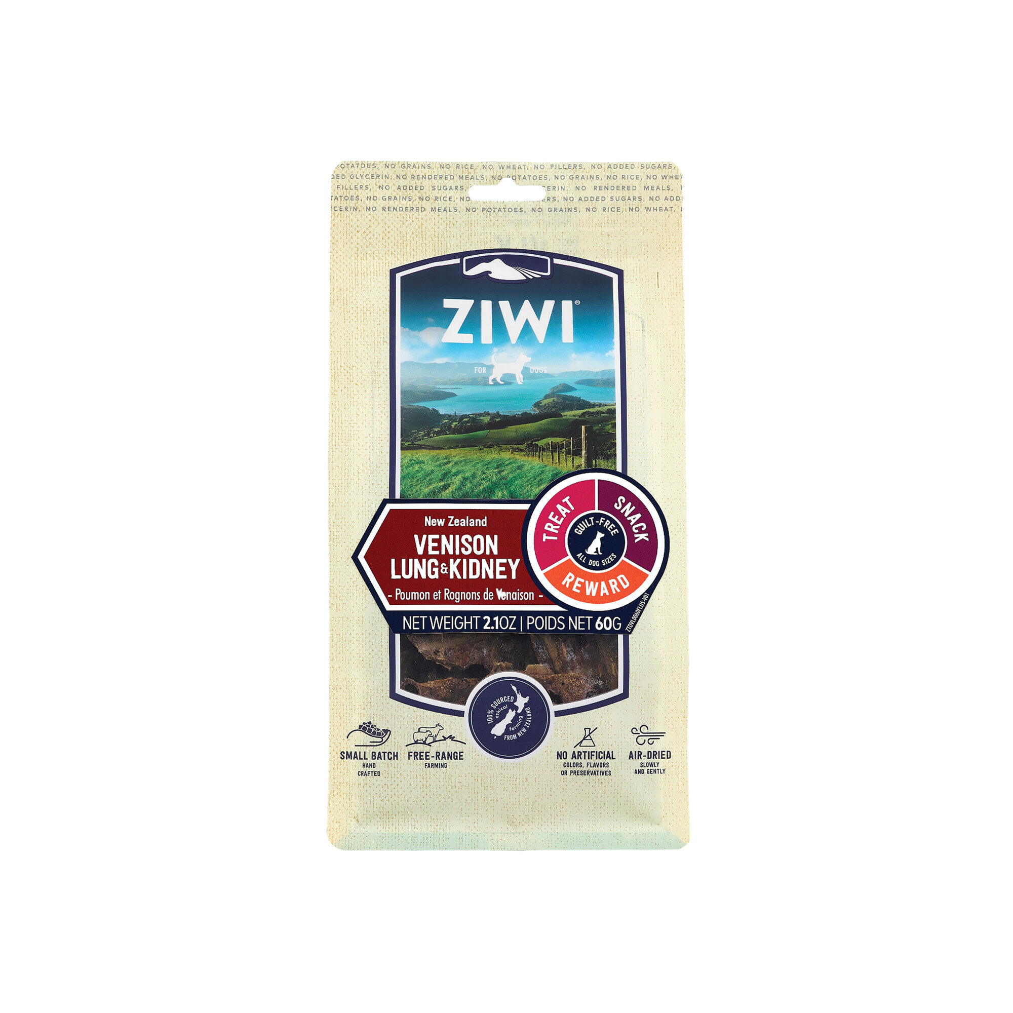 ZIWI Peak Hondensnack Hertenlong & Hertennier
