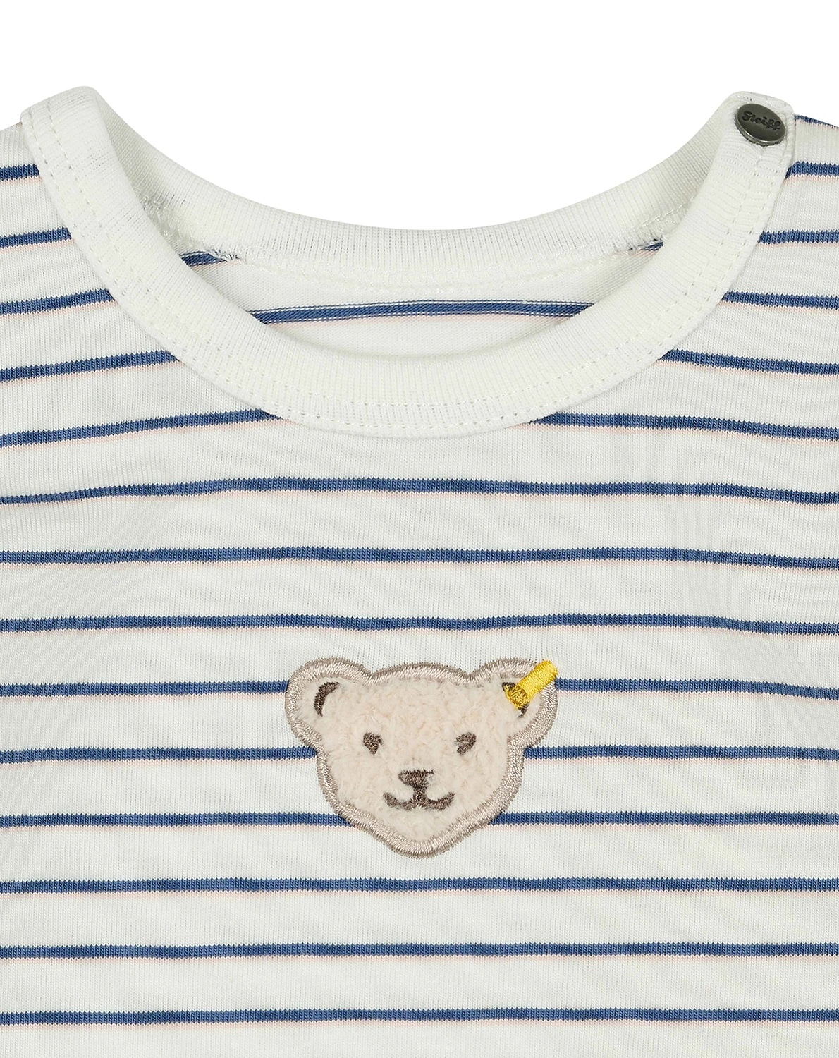 Langarm-Body TEDDY STRIPES in cloud dancer
