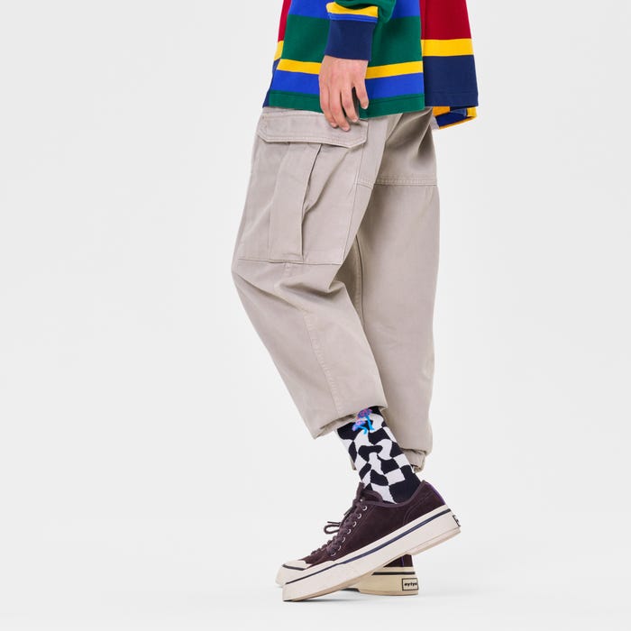 Happy Socks-Happy Socks Distorted Check