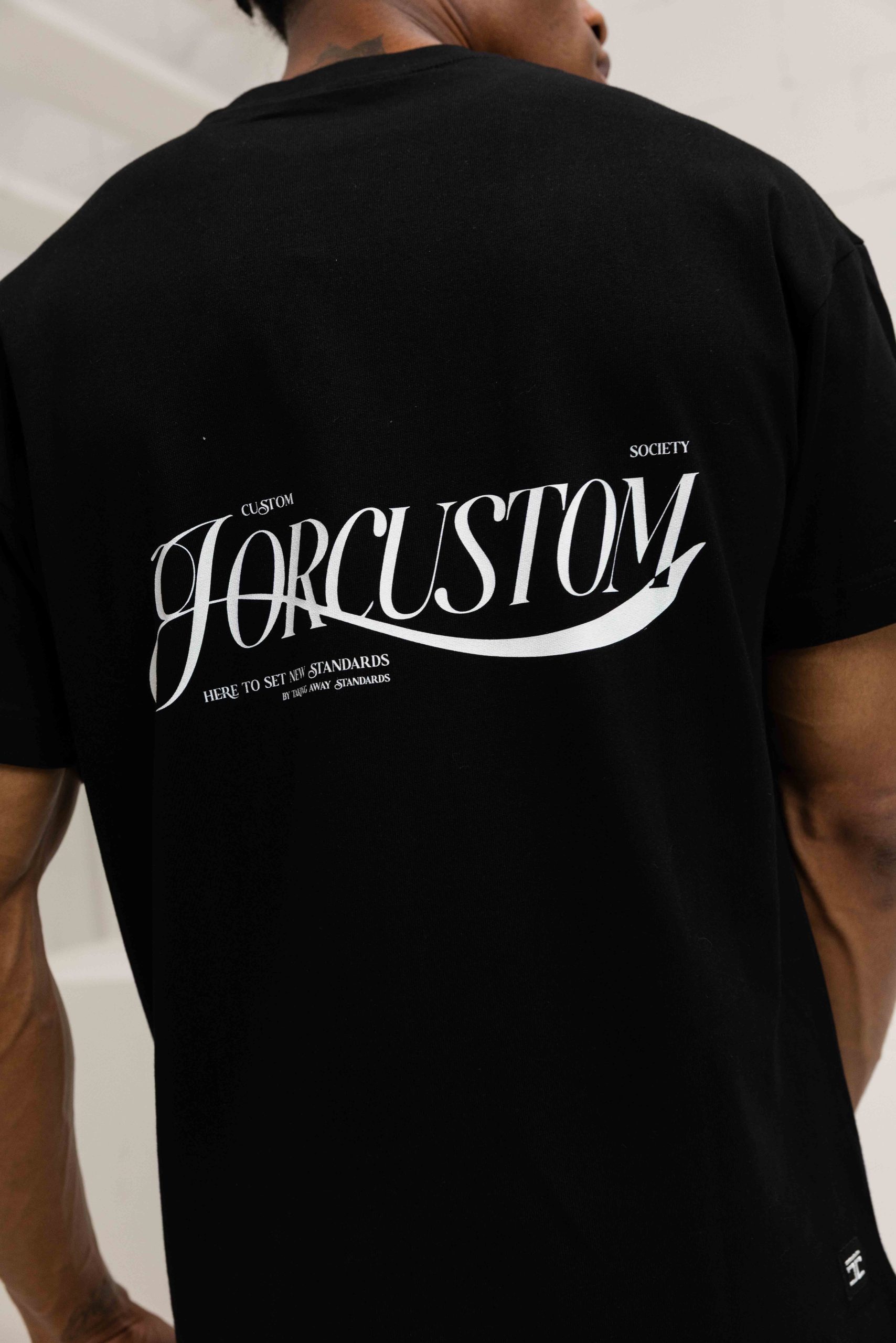 Jorcustom Script Mesh Loose Fit Zomerset Heren Zwart