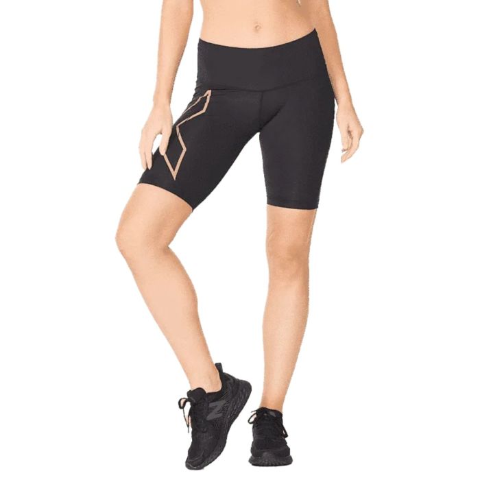 2XU Dame Korte tights Light Speed Mid-Rise Comp. Shorts Sort