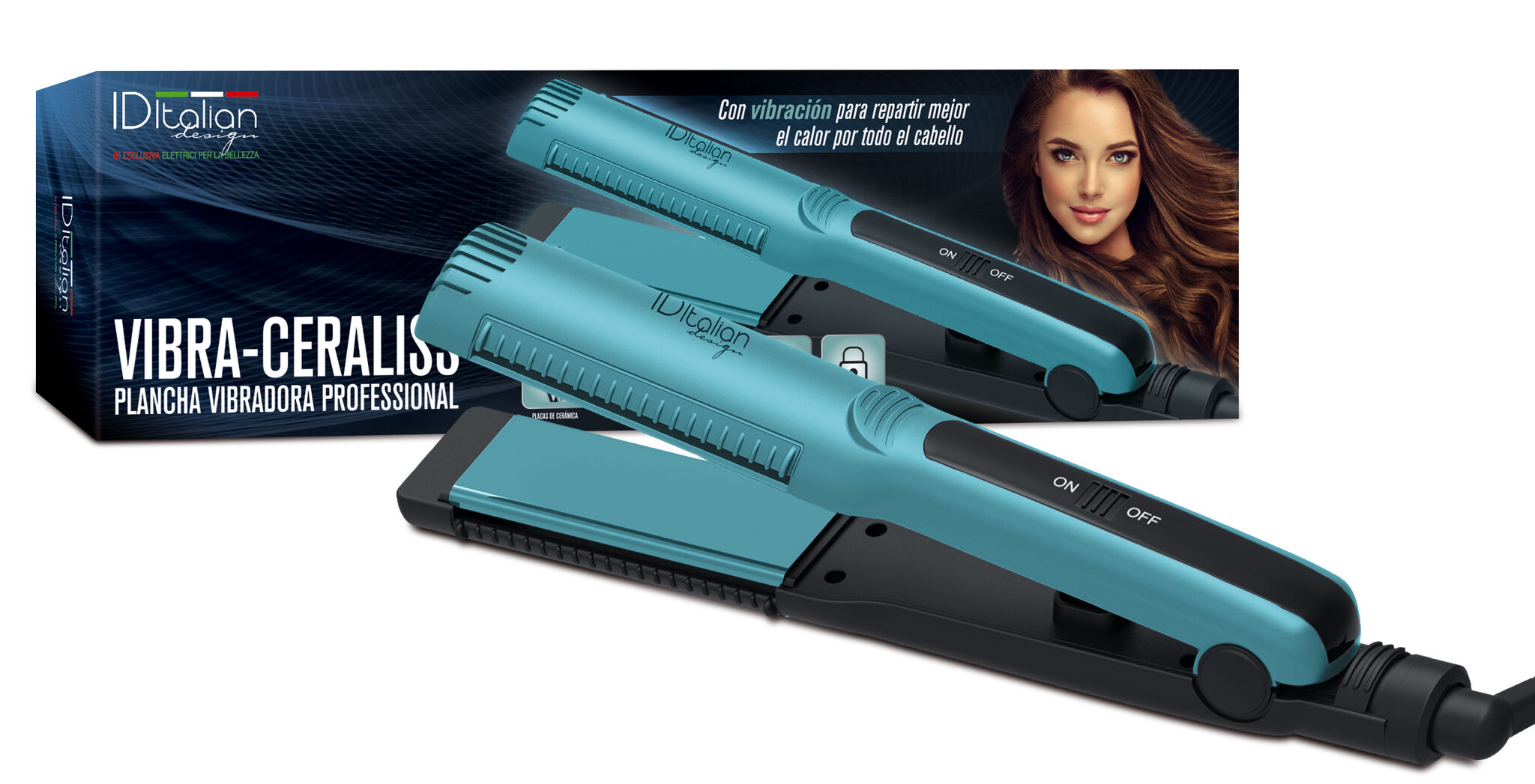 Italian Design Vibra-Ceraliss Hair straightener
