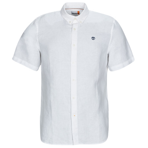 Timberland - SS Mill River Linen Shirt Slim Blanco