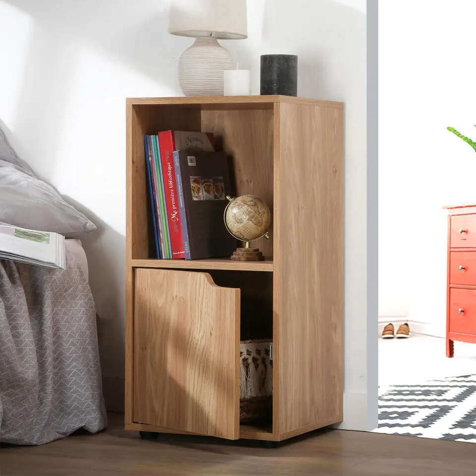 CALICOSY - Nachtkastje MODU - Hout - 61.6x30.7x29 cm