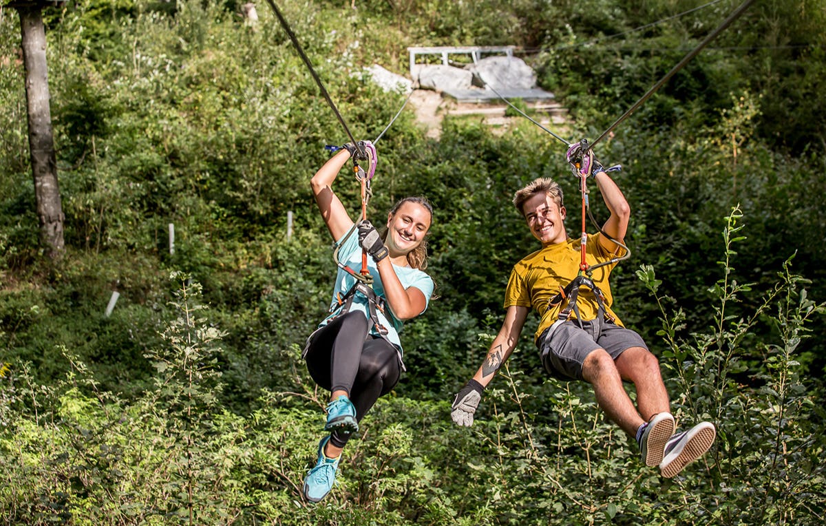 Hochseilgarten in Interlaken als Geschenkidee