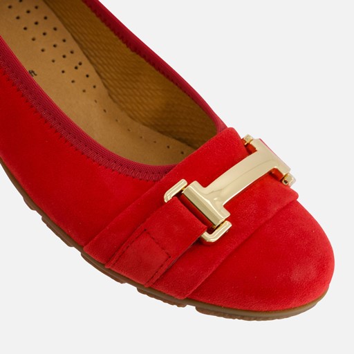 Gabor Instappers rood Suede
