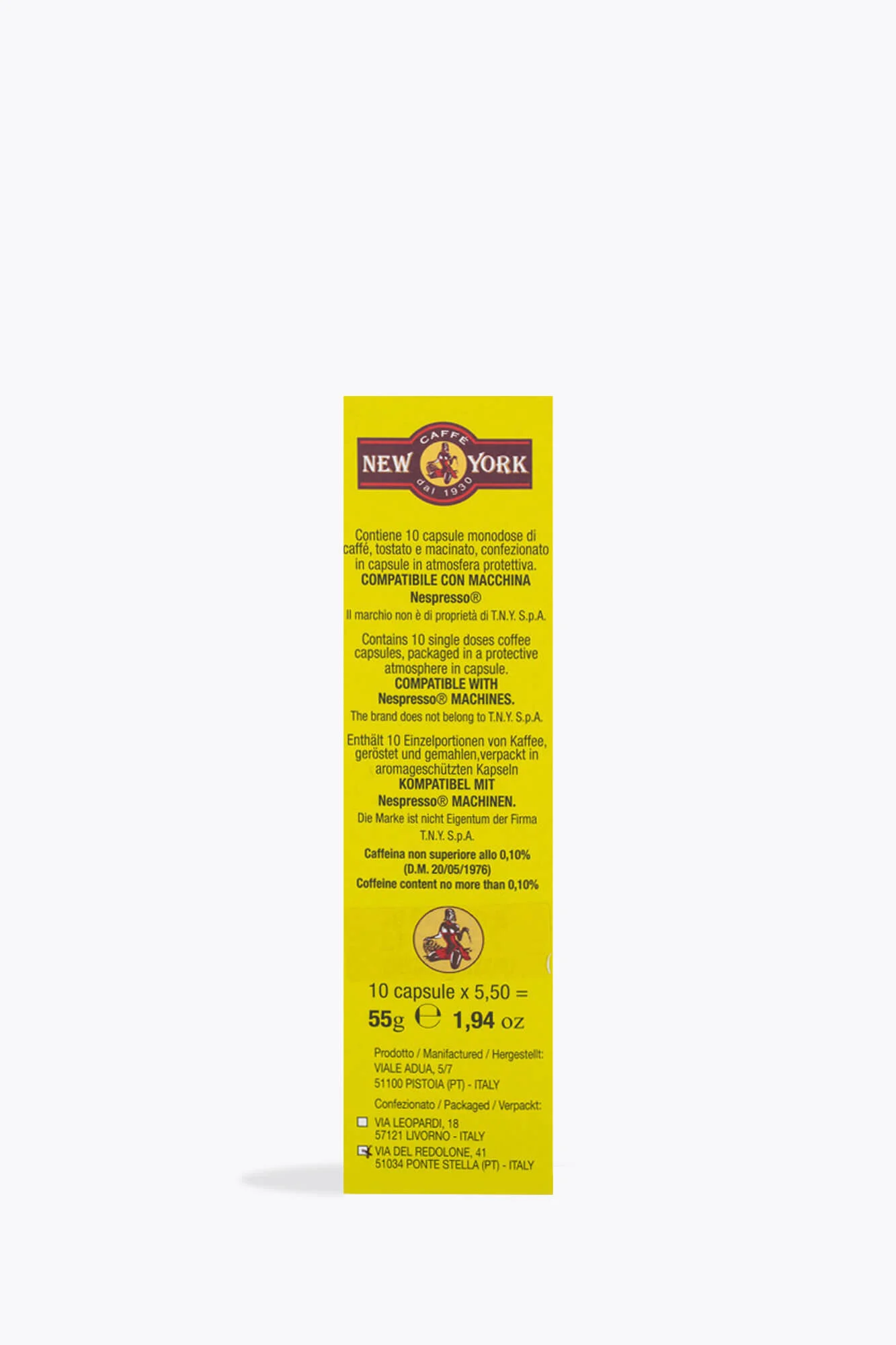 New York Delicato 10 Kapseln Nespresso® kompatibel