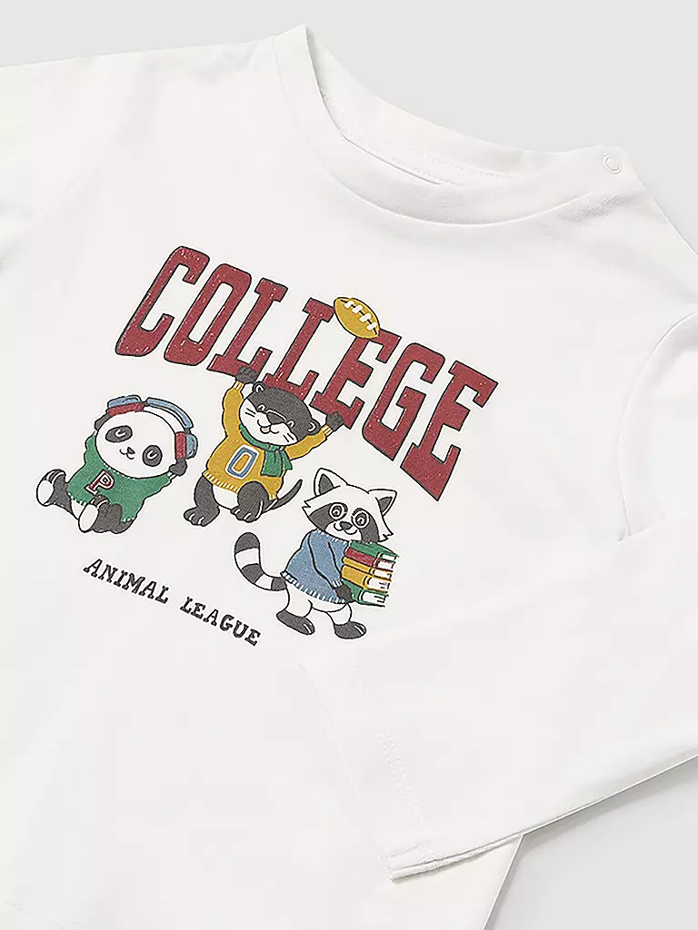 MAYORAL Baby Langarmshirt  weiss