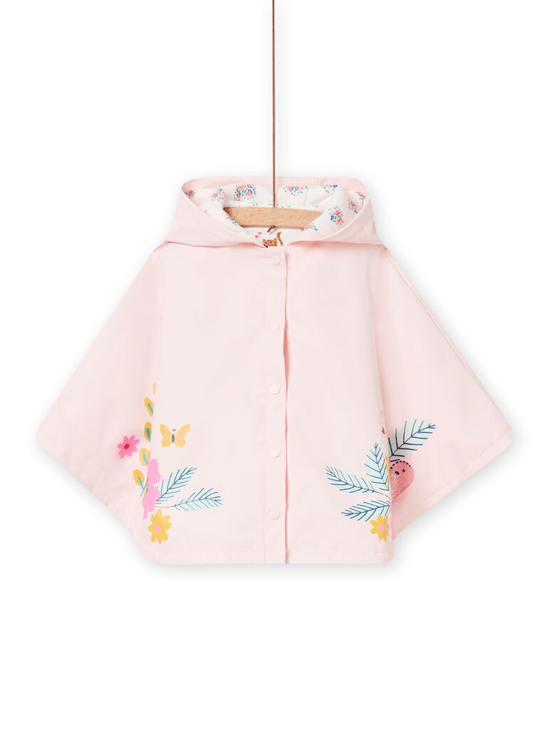 Cape rose poudré bébé fille