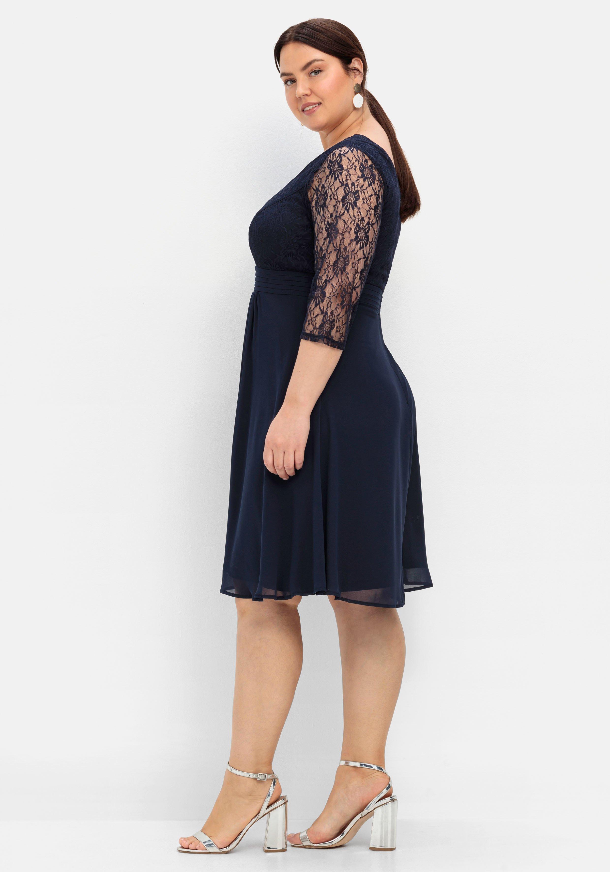 Cocktailkleid mit floraler Spitze