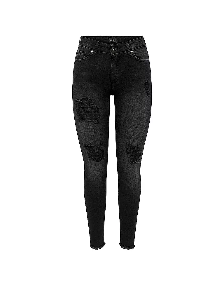 ONLY Jeans Skinny Fit 7/8 ONLBLUSH  schwarz
