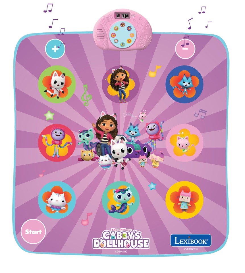 Lexibook - Electronic Dance Mat Gabby's Dollhouse - (DM10GDH)