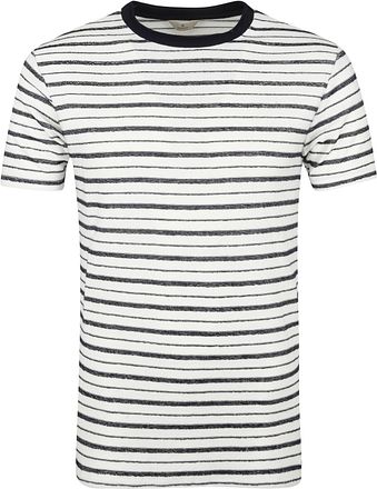 Dstrezzed T-shirt Reversed Strepen Wit 202816 kopen