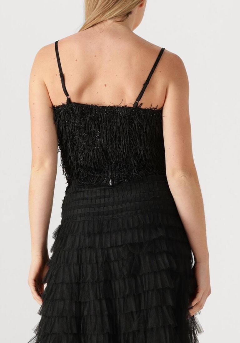 zwarte co'couture top gonzocc v-top
