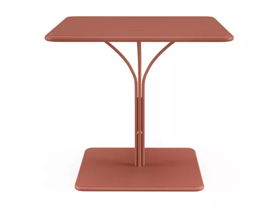 Table de jardin L.80 cm en métal - Terracotta - MIRMANDE de MYLIA
