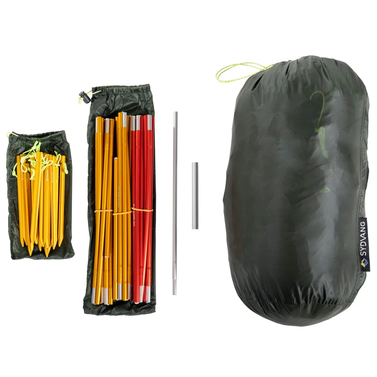 Sydvang Skaring 3P Ultralight Tunnel Tent Olivine