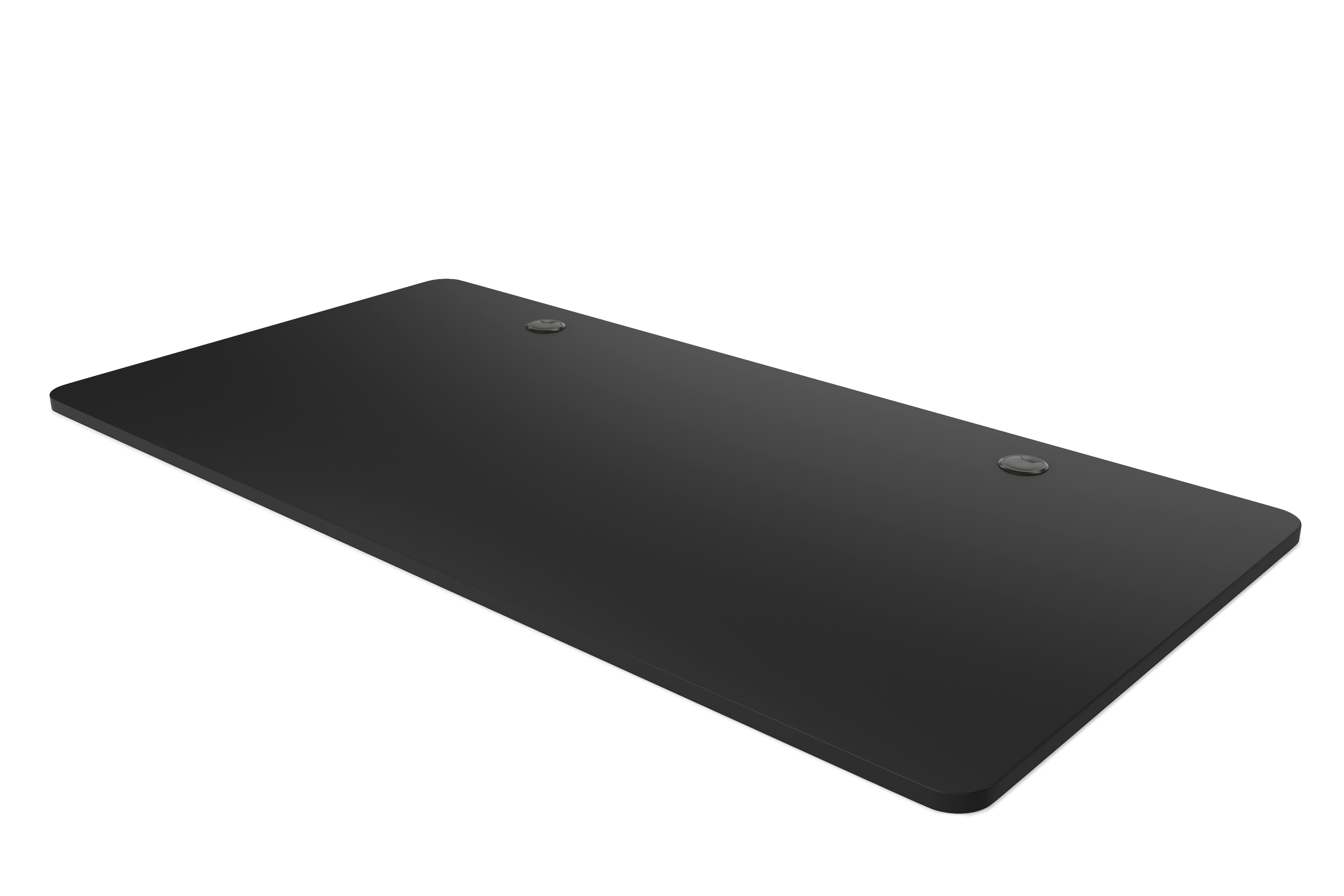 Tischplatte Stehpult mit Kabeldurchlass schwarz 180 x 90 cm
